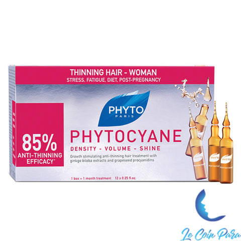 BELI PHYTO PERAWATAN RAMBUT BELI PHYTOCYANE SOIN 12 VIALS FOR THINNING HAIR FOR WOMAN ORIGINAL NEW  