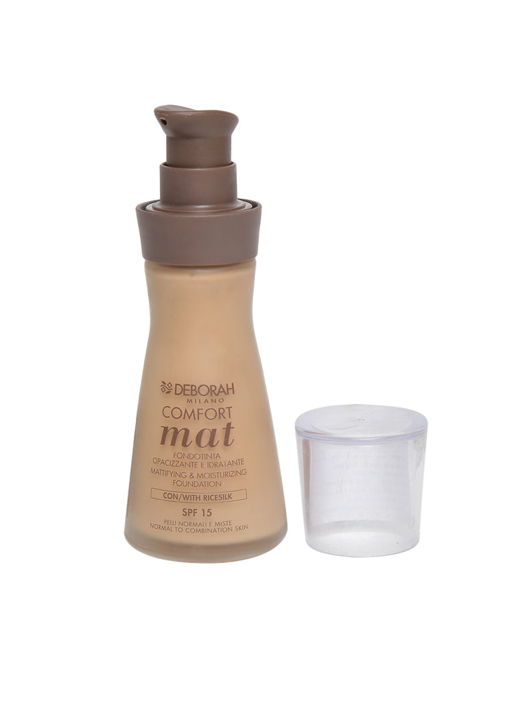 BELI DEBORAH MAKE UP COMFORT MAT FOUNDATION #03 caramel beige ORIGINAL NEW FACE COSMETIC