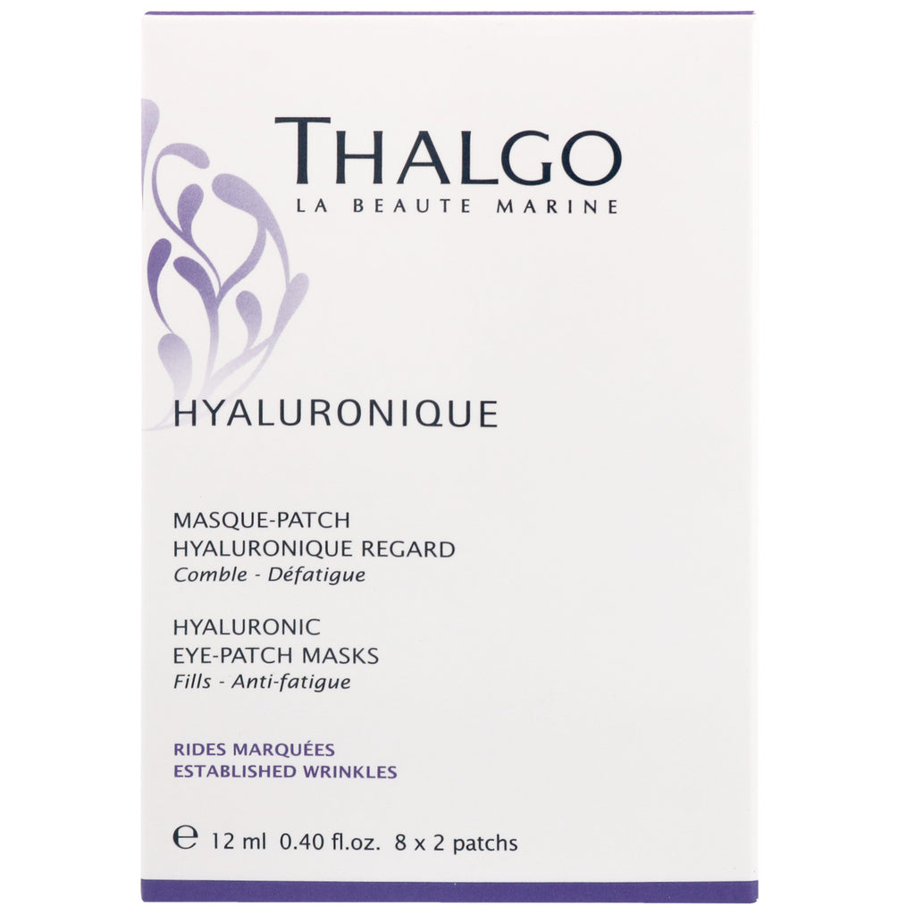 BELI THALGO SKIN CARE HYALURONIC EYE PATCH MASKS 8 PIECES CORRECT DEEP WRINKLES