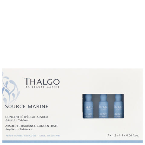 BELI THALGO SKIN CARE ABSOLUTE RADIANCE CONCENTRATE 7 VIAL X 1.2 ML MOISTURIZER FOR DULL AND TIRED SKIN