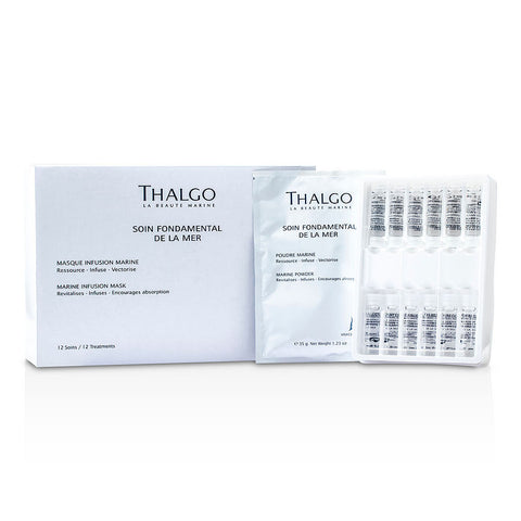 BELI THALGO SKIN CARE MARINE INFUSION FACE MASK 12 PIECE SPA PRODUCT FOR SPA AND SALON