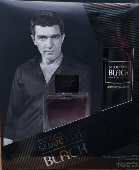 ANTONIO BANDERAS BLACK SEDUCTION MAN SET 100 ML + DEO SPRAY 150 ML