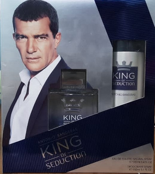 ANTONIO BANDERAS KING OF SEDUCTION MAN SET EDT 100 ML + DEO SPRAY 150 ML