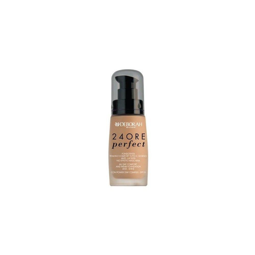 BELI DEBORAH MAKE UP 24 ORE PERFECT FOUNDATION 03 CARAMEL BEIGE ORIGINAL NEW FACE COSMETIC